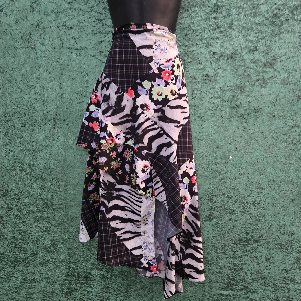 ASOS‎ Desing  Multicolor Asymmetrical Skirt